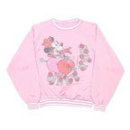 WALT DISNEY COMPANY Womens Pink Minnie Mouse Crew Neck S 80's Vintage Character