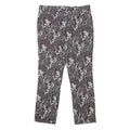 REISS Womens Cotton Blend Black & White Slim Straight Trousers W32 L26 Printed