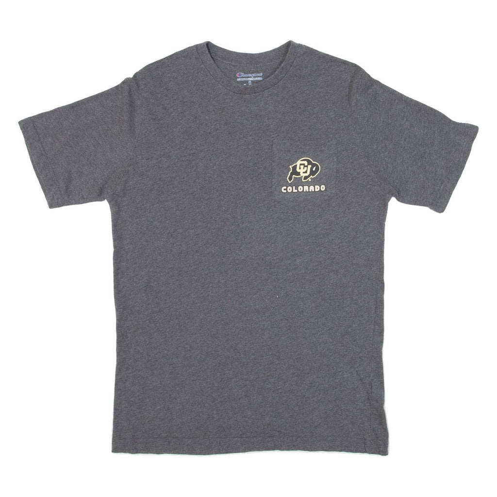 CHAMPION Colorado University Buffs Womens T-Shirt Grey USA M