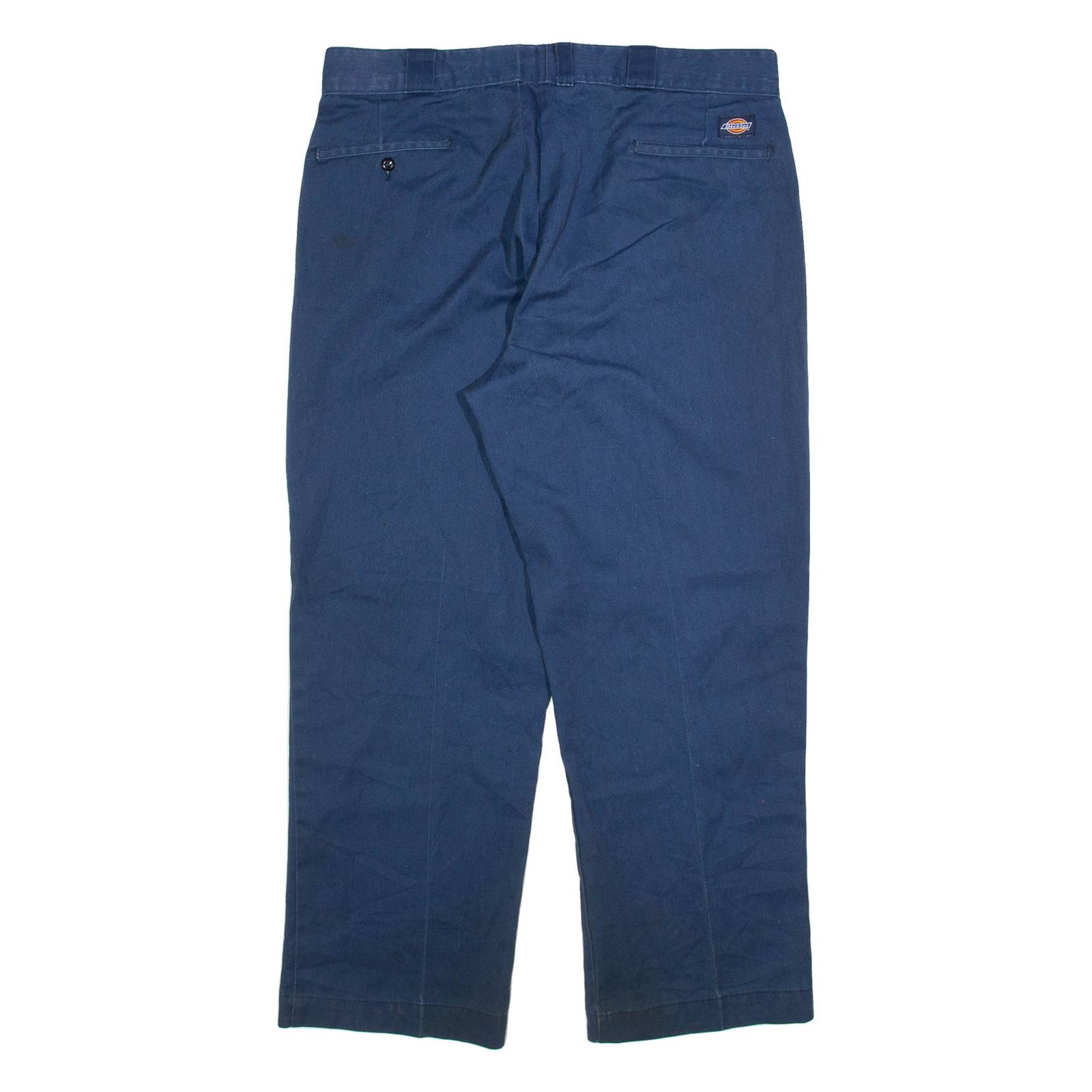 DICKIES Mens Trousers Blue Regular Straight W36 L29