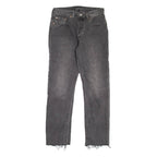 LEVI'S 501 Jeans Womens Grey Regular Straight Stone Wash W28 L30