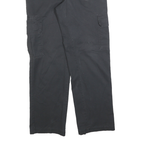 DICKIES Mens Cotton Blend Black Regular Straight Trousers W29 L30 Workwear Zip