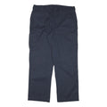 DICKIES Womens Cotton Blend Navy Regular Straight Trousers W34 L30 Workwear Zip