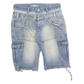 J2 DNM Mens Denim Blue Cargo Shorts M W32 Casual Cotton Blend Workwear