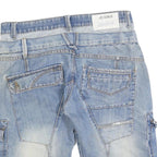 J2 DNM Mens Denim Blue Cargo Shorts M W32 Casual Cotton Blend Workwear