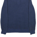 NAUTICA Mens Blue Plain Pullover Crew Neck Cotton Jumper M Casual Knitwear