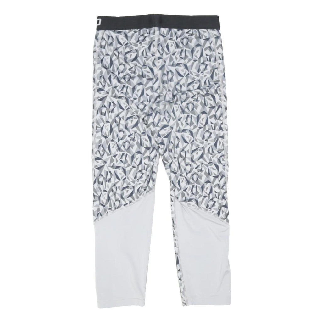 NIKE Womens Joggers Grey & White Slim Tapered S W26 L21 Nike Pro Sportswear