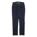 LEVI'S Womens Slim Dark Blue Denim Slim Jeans W29 L30 Stylish Classic Zip