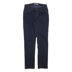 LEVI'S Womens Slim Dark Blue Denim Slim Jeans W29 L30 Stylish Classic Zip