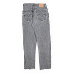 LEVI'S 501 BIG E Womens Jeans Grey Regular Straight Denim Medium W26 L25 Button