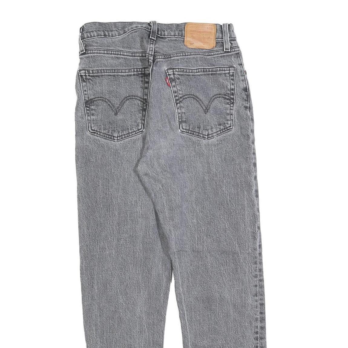 LEVI'S 501 BIG E Womens Jeans Grey Regular Straight Denim Medium W26 L25 Button