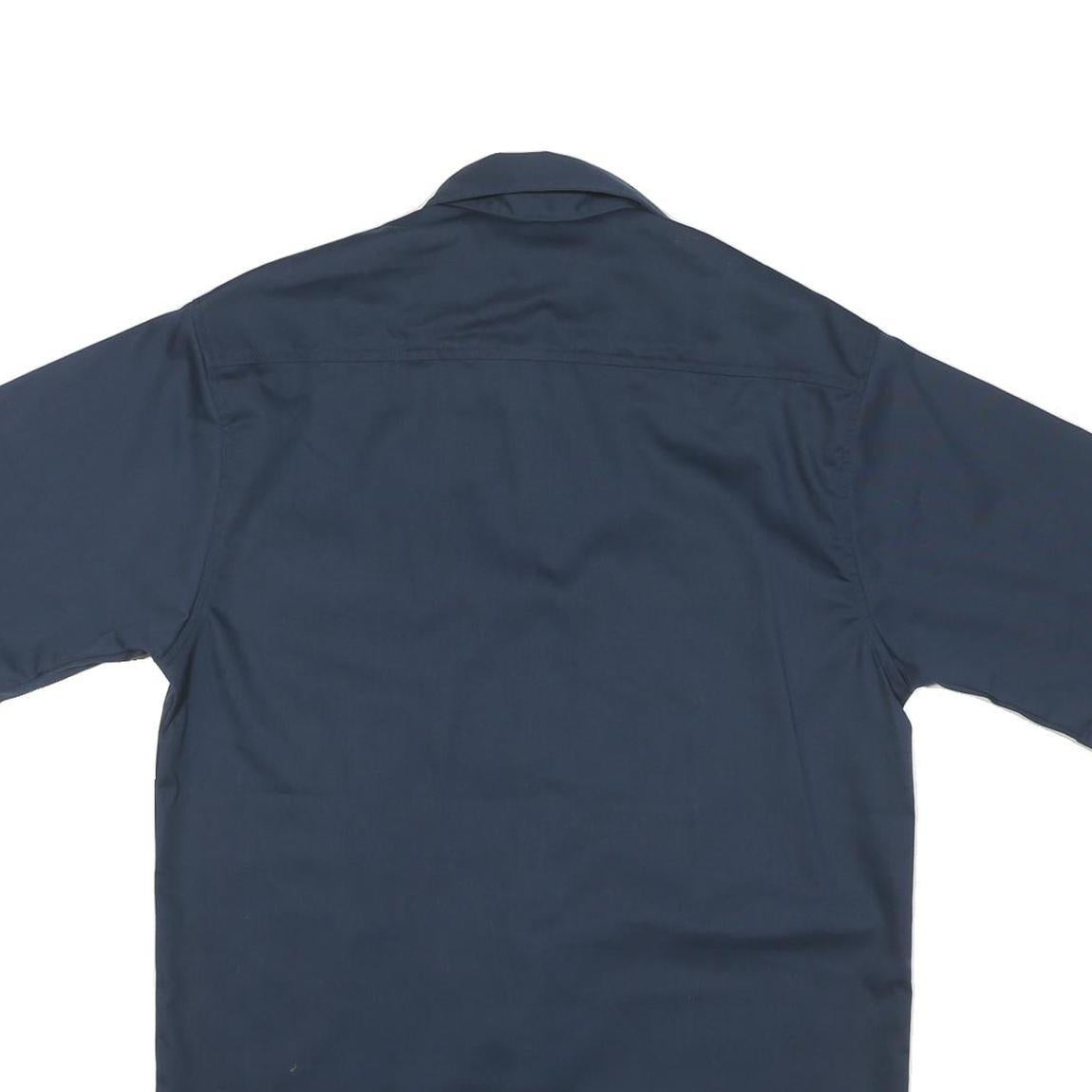 CARHARTT Mens Blue Work Shirt M Cotton Blend Short Sleeve Button