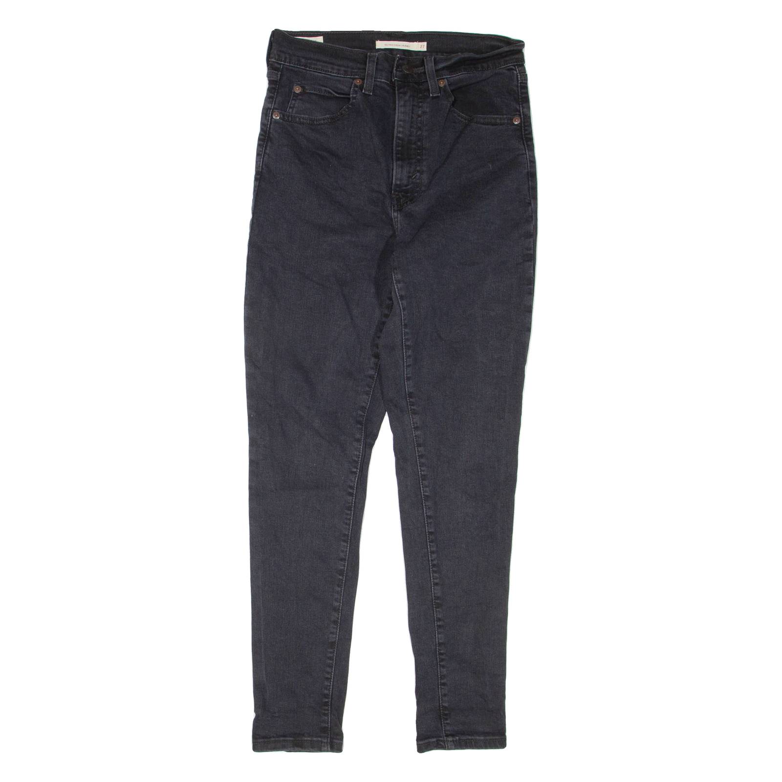 LEVI'S Retro High Womens Jeans Black Regular Skinny W27 L29