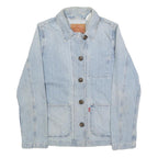 LEVI'S Womens Blue Denim Jacket XS Cotton Button Closure Classic Fit Plain