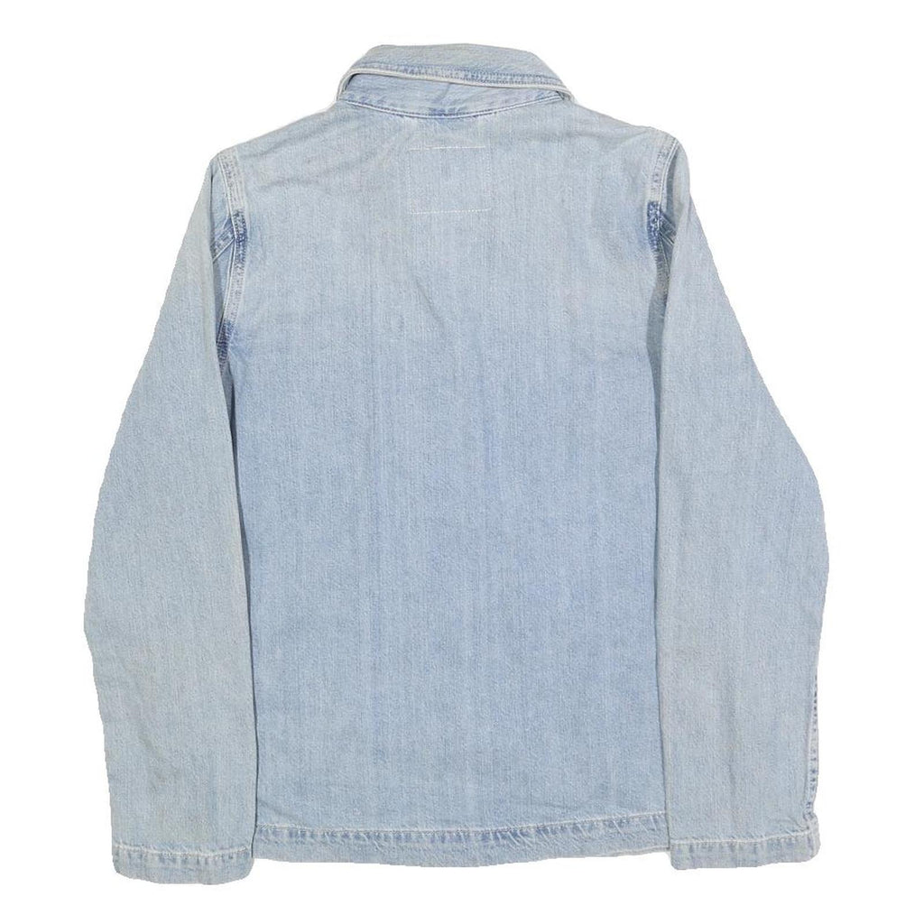 LEVI'S Womens Blue Denim Jacket XS Cotton Button Closure Classic Fit Plain