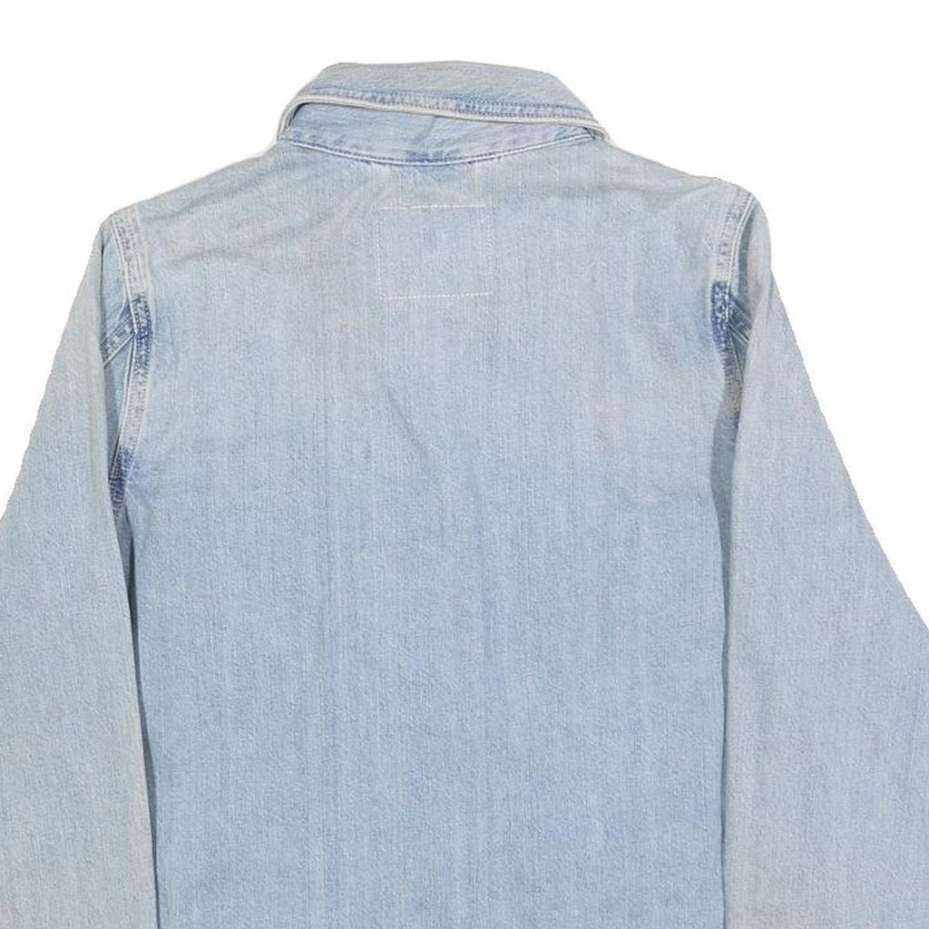 LEVI'S Womens Blue Denim Jacket XS Cotton Button Closure Classic Fit Plain