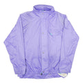 Mens Purple Nylon Zip Jacket L Outerwear Regular Fit Lightweight Pocketed