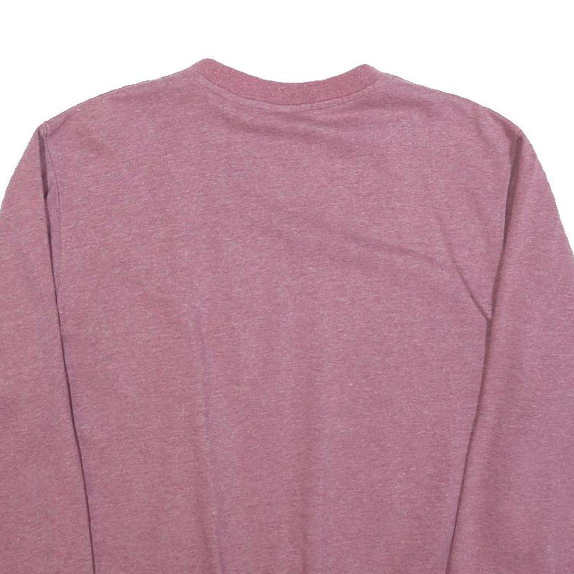 NIKE Mens Pink Crew Neck M Sweatshirt Cotton Pullover Casual Logo