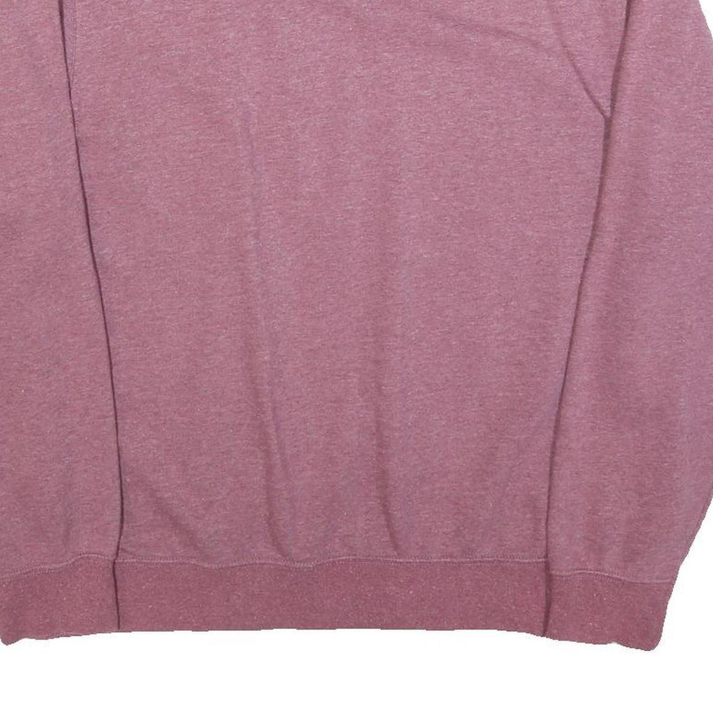 NIKE Mens Pink Crew Neck M Sweatshirt Cotton Pullover Casual Logo