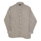 KAREN KANE Womens Black & White Checked Shirt Long Sleeve Button Neck M Casual