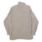 KAREN KANE Womens Black & White Checked Shirt Long Sleeve Button Neck M Casual