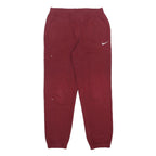 NIKE Mens Joggers Maroon Slim Tapered M W31 L32 Cotton Blend Casual Wear