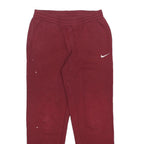 NIKE Mens Joggers Maroon Slim Tapered M W31 L32 Cotton Blend Casual Wear