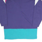 LAUREN HANSEN SPORT Womens Purple & Pink Patterned Button Up Cotton Blend Jumper