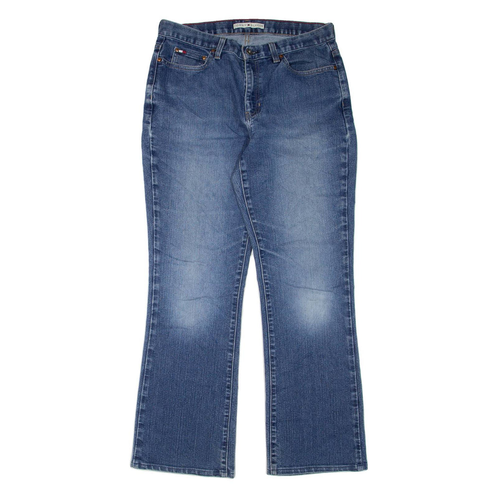TOMMY HILFIGER Womens Jeans Blue Regular Bootcut Stone Wash W30 L30