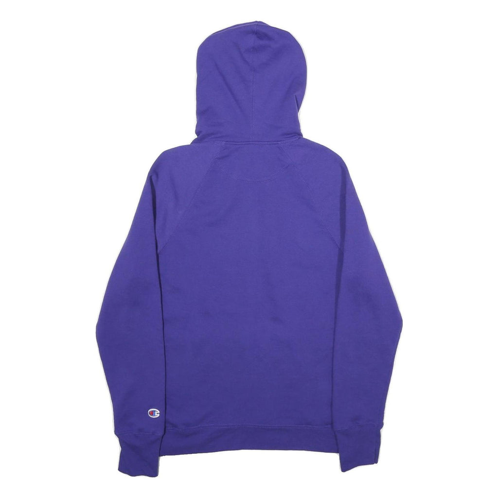 CHAMPION Womens Purple Hoodie M Classic Logo Pullover Sweatshirt