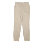 ONLY Womens Slim Beige Cotton Blend Slim Leg Trousers W26 L29 Casual Everyday