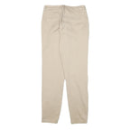 ONLY Womens Slim Beige Cotton Blend Slim Leg Trousers W26 L29 Casual Everyday