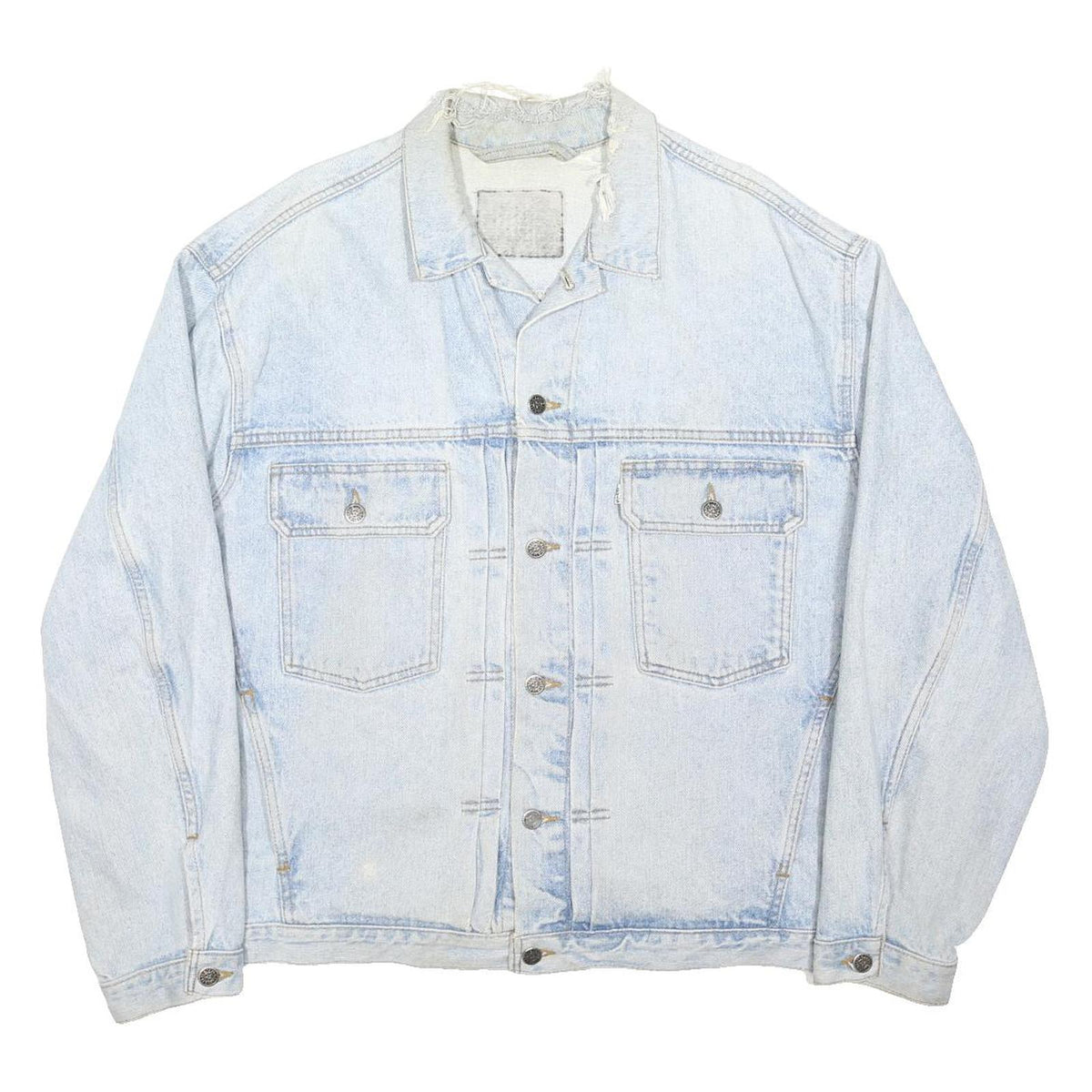 LEVI'S RARE Vintage 507 Type II Mens Blue Denim Jacket L ButtonUp Classic Fit