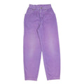 LEE Womens Cotton Blend Purple Relaxed Straight Trousers W22 L28 Casual Comfort