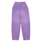 LEE Womens Cotton Blend Purple Relaxed Straight Trousers W22 L28 Casual Comfort