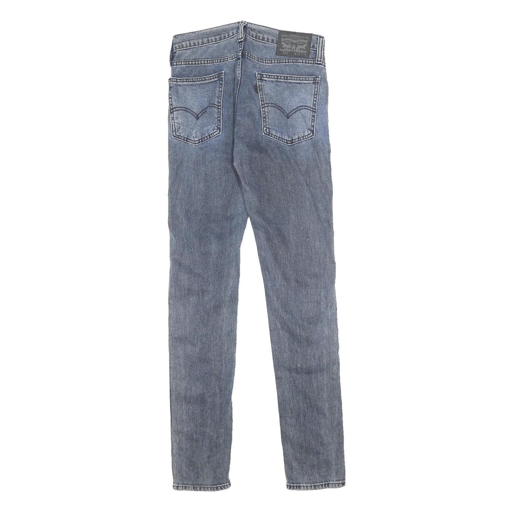 LEVI'S 519 Mens Jeans Blue Slim Skinny Denim Medium W30 L34 Classic Zip Pocket
