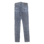 LEVI'S 519 Mens Jeans Blue Slim Skinny Denim Medium W30 L34 Classic Zip Pocket