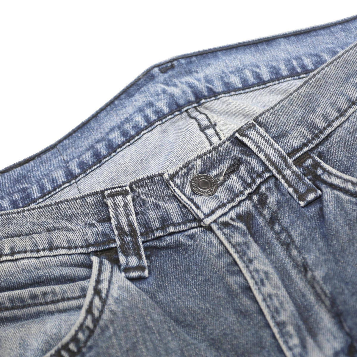 LEVI'S 519 Mens Jeans Blue Slim Skinny Denim Medium W30 L34 Classic Zip Pocket