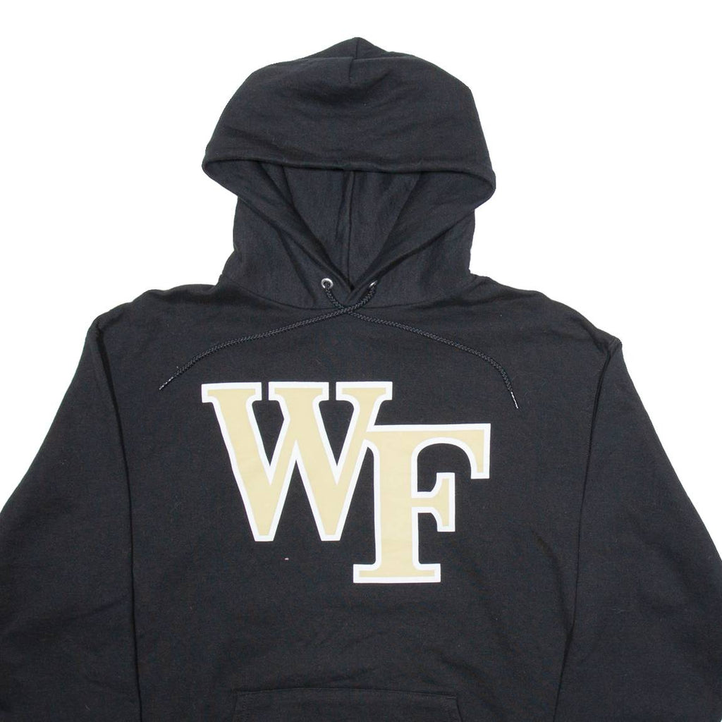 CHAMPION WF Mens Black Hoodie USA S