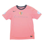 NIKE Boys Pink FC Basel 1893 Football Shirt XL Short Sleeve Crew Neck Sports