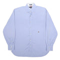 TOMMY HILFIGER Mens Blue Shirt M Button-Down Collar Cotton Midweight Casual Long