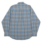 NAUTICA Mens Shirt Blue Check Long Sleeve L