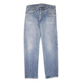 LEVI'S Mens Regular Fit Blue Denim Classic Jeans W34 L32 Zip Closure