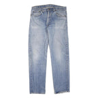 LEVI'S Mens Regular Fit Blue Denim Classic Jeans W34 L32 Zip Closure