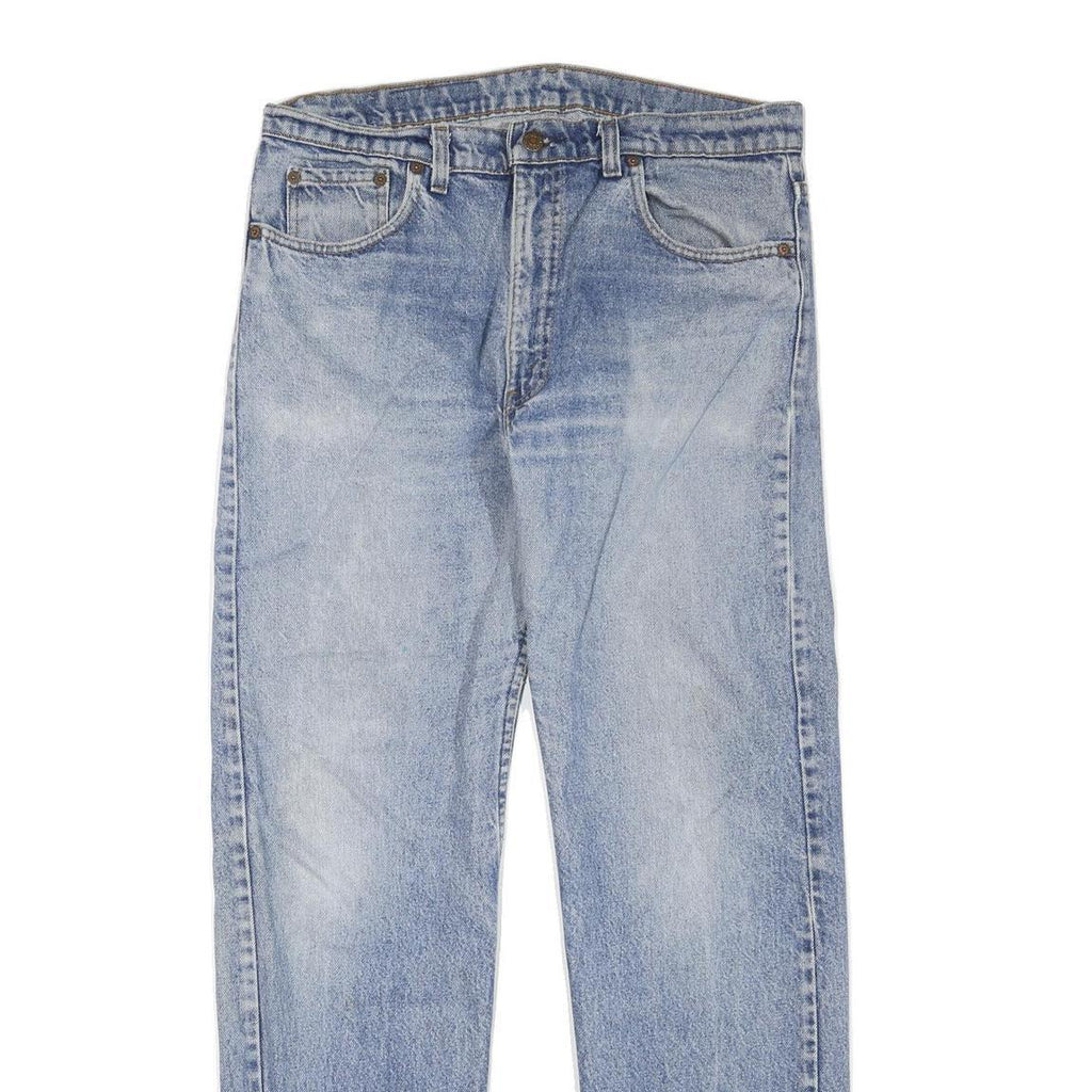 LEVI'S Mens Regular Fit Blue Denim Classic Jeans W34 L32 Zip Closure