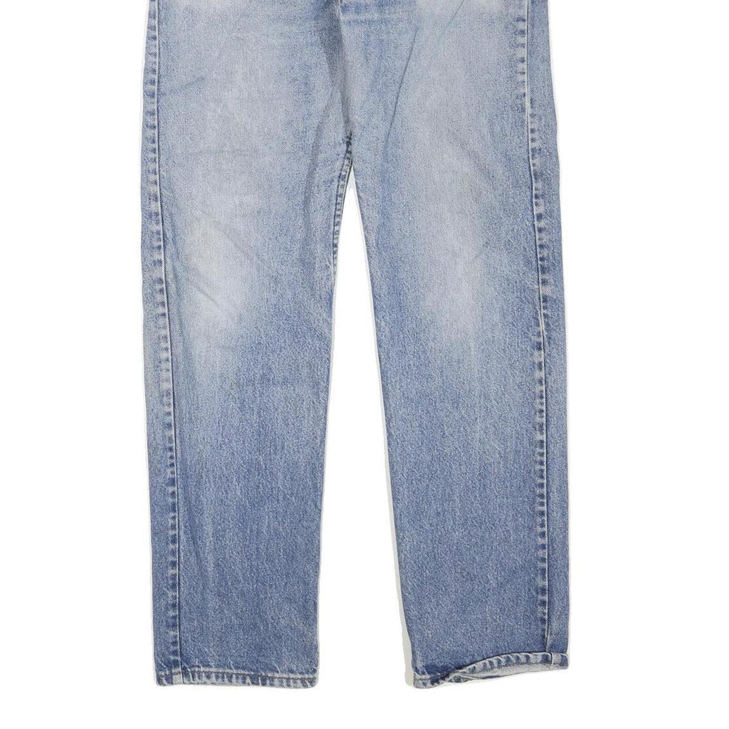LEVI'S Mens Regular Fit Blue Denim Classic Jeans W34 L32 Zip Closure