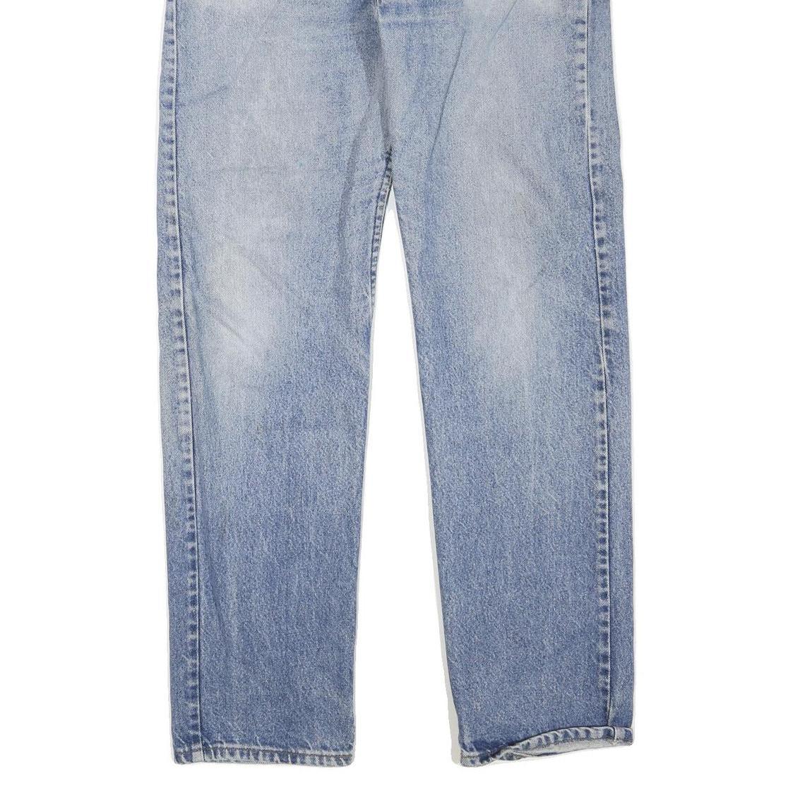 LEVI'S Mens Regular Fit Blue Denim Classic Jeans W34 L32 Zip Closure