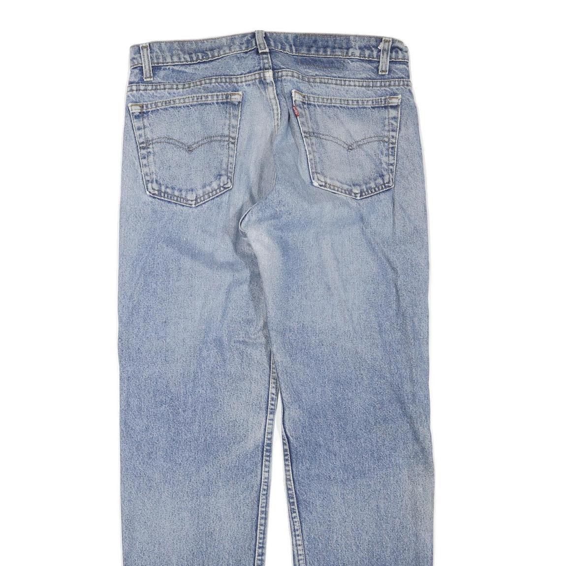 LEVI'S Mens Regular Fit Blue Denim Classic Jeans W34 L32 Zip Closure