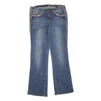 COWGIRL TUFF Womens Blue Regular Bootcut Denim Stone Wash Jeans W32 L30 Detailed