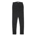 LEVI'S Womens Slim Black Denim Skinny Jeans Cotton Blend W25 L31 Stylish Fit